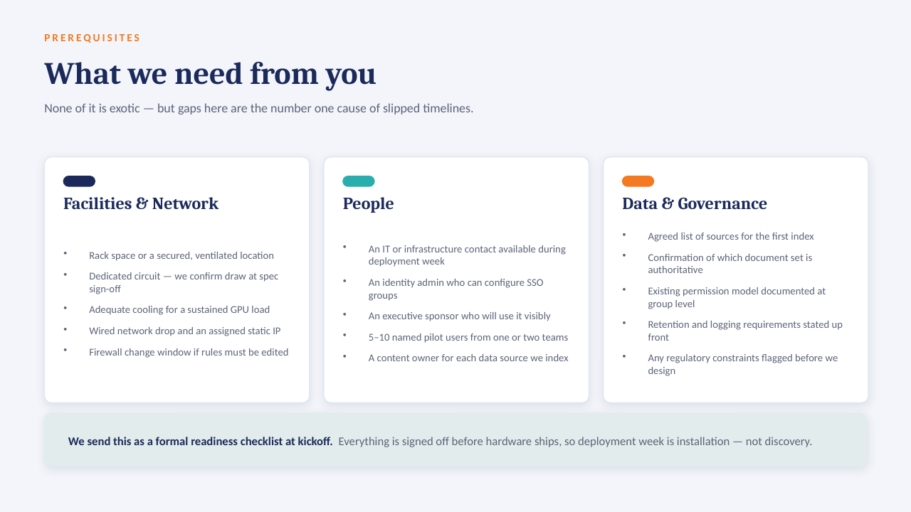 Private AI on your own server — slide 10 of 14